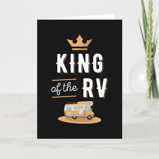 King of the RV Fathers Day Motorhome Gift Card (Front)