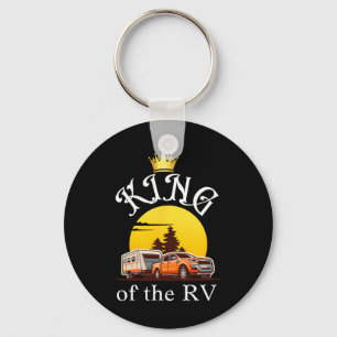 King Of The Rv Outdoor Vacation Hiking Camping Rv Key Ring