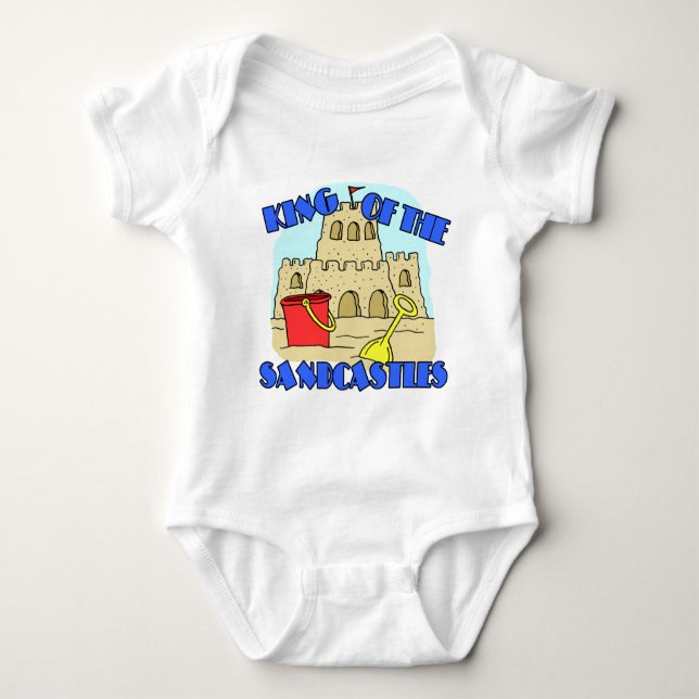 King Of The Sandcastles Baby Bodysuit (Front)