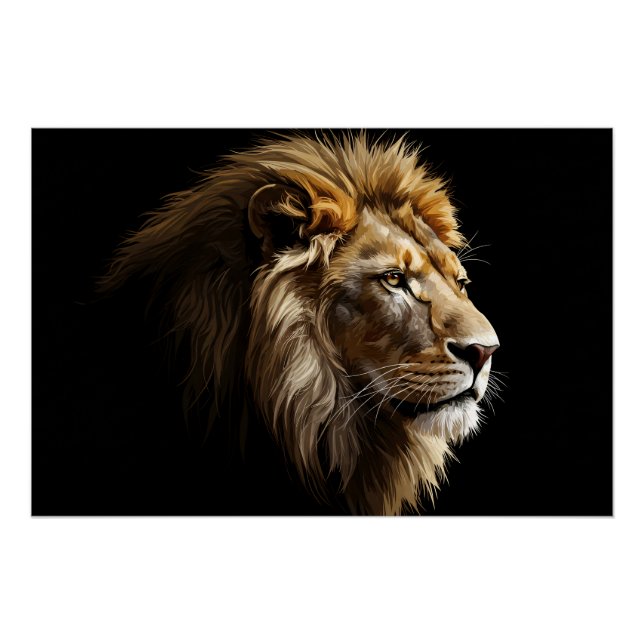King of the Savannah Glossy Poster (Front)