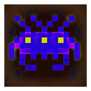 King of the Space Invasion (Version B) Poster