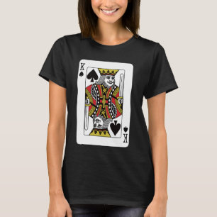 King Of The Spades Playing Card Poker T-Shirt