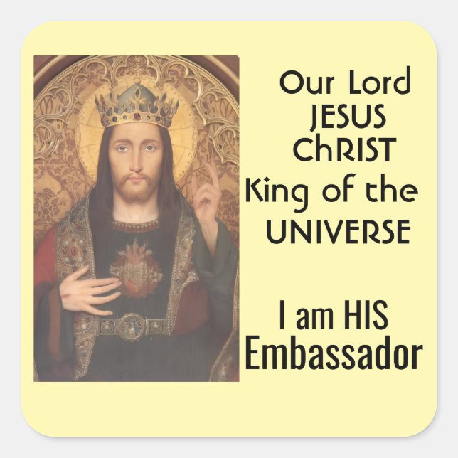King of  the Universe Square Sticker (Front)
