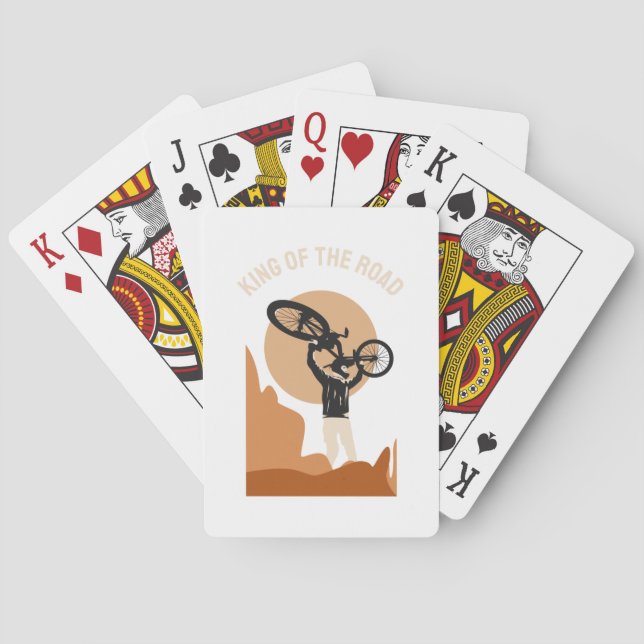 King Of The World - Cool On Bike Playing Cards (Back)
