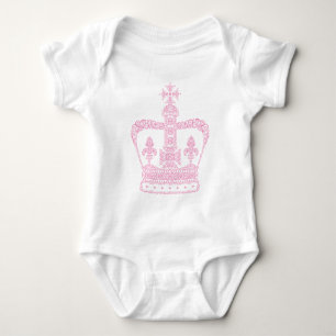 King or Queen Crown Baby Bodysuit