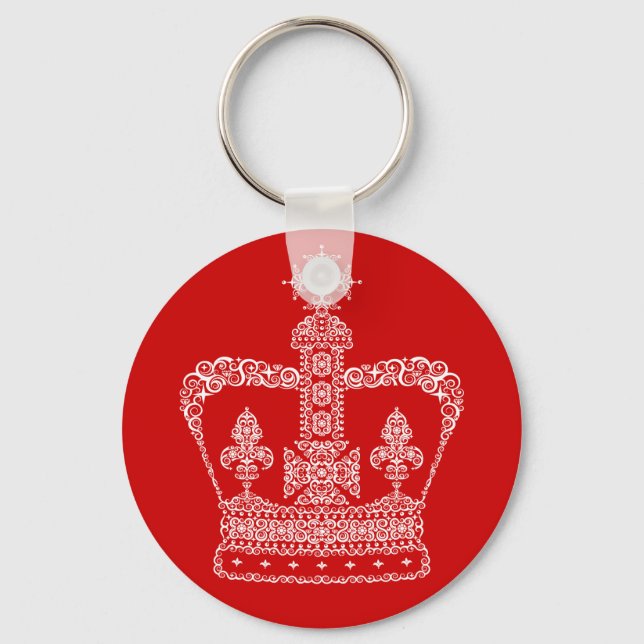 King or Queen Crown Key Ring (Front)
