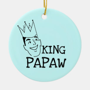 King Papaw T-shirts and Gifts Ceramic Ornament