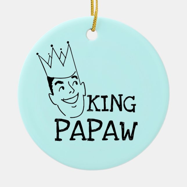 King Papaw T-shirts and Gifts Ceramic Ornament (Front)