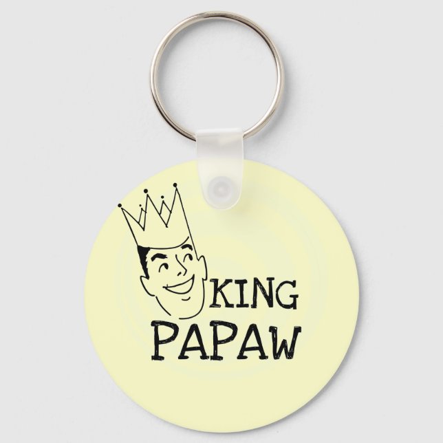 King Papaw T-shirts and Gifts Key Ring (Front)