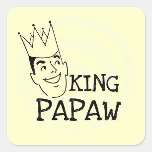 King Papaw T-shirts and Gifts Square Sticker