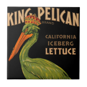 King Pelican Brand Lettuce Ceramic Tile