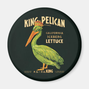 King Pelican Iceberg Lettuce Magnet