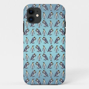 King Penguin Frenzy iPhone 5 Case (Sky Blue Mix)