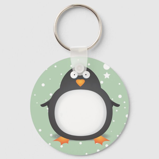 King Penguin Key Ring (Front)