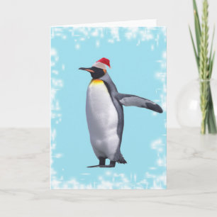 king penguin New year2 Holiday Card