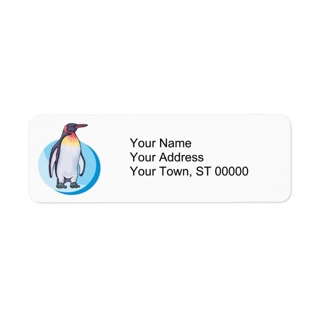 king penguin return address label (Front)