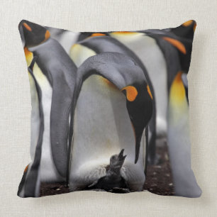 King Penguin with Chick Cushion