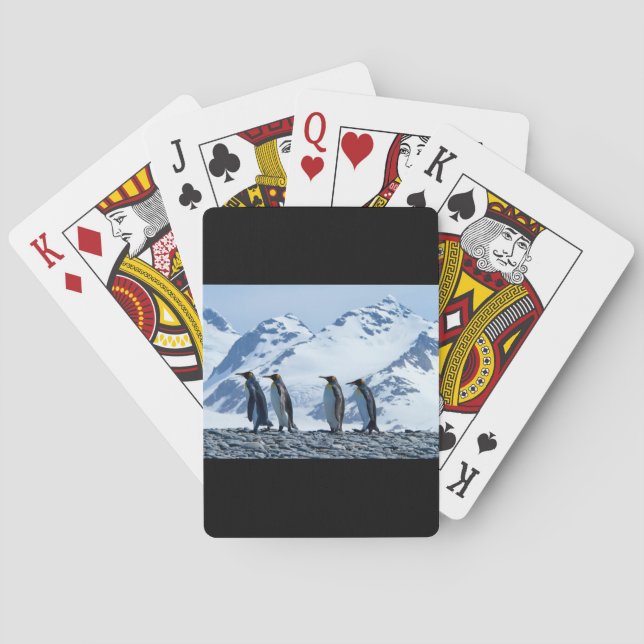 King Penguins at South Georgia Playing Cards (Back)
