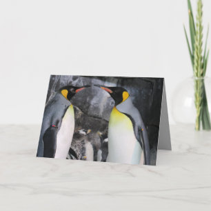 King Penguins in Love Greeting Card