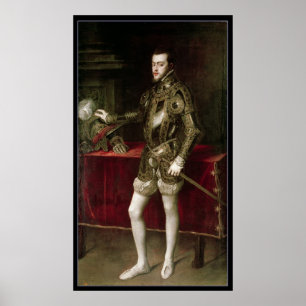 King Philip II 1550 Poster