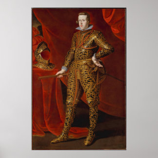 KING Philip IV In Parade Armour (1605–1665)  Poster