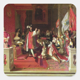 King Philip V  of Spain Square Sticker