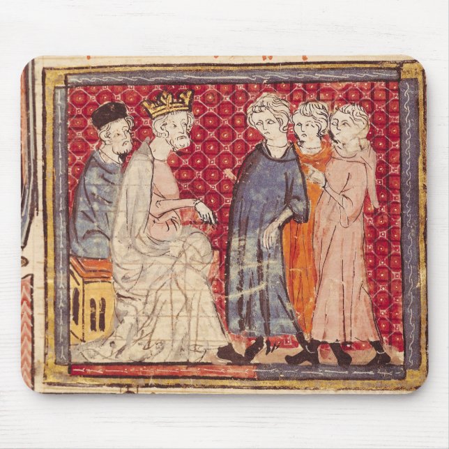 King Philippe I , Grandes Chroniques de France Mouse Pad (Front)