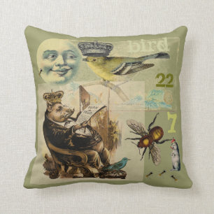 King Pig Throw Pillow