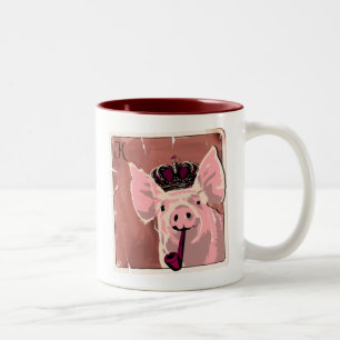 King Pig Two-Tone Coffee Mug