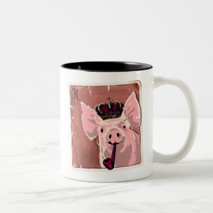 King Pig Two-Tone Coffee Mug