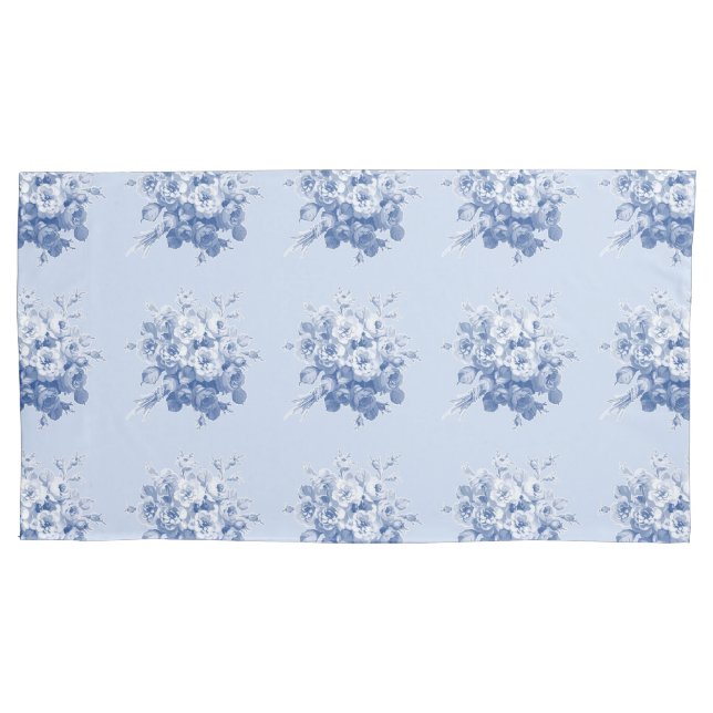 King Pillowcase in Jane's Rose cottage print (Front)