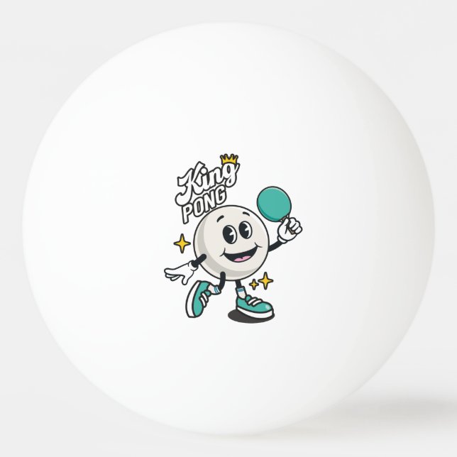 King Pong table tennis ball (Front)