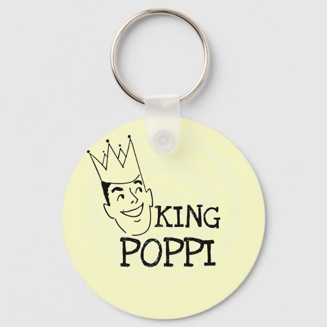 King Poppi T-shirts and Gifts Key Ring (Front)