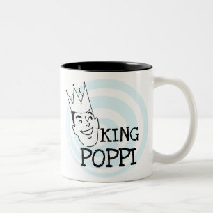 King Poppi T-shirts and Gifts Two-Tone Coffee Mug