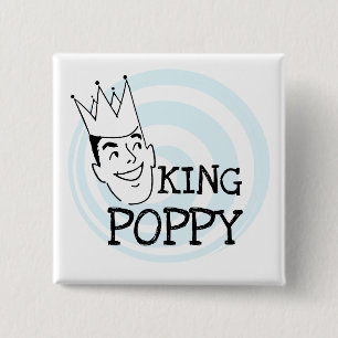 King Poppy T-shirts and Gifts 15 Cm Square Badge