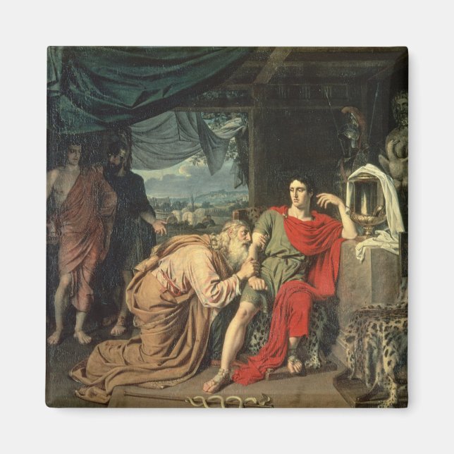 King Priam begging Achilles for return of Magnet (Front)