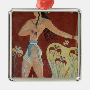 King-Priest or Prince with Lilies Metal Tree Decoration