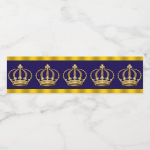King Prince Crown Water Bottle Labels