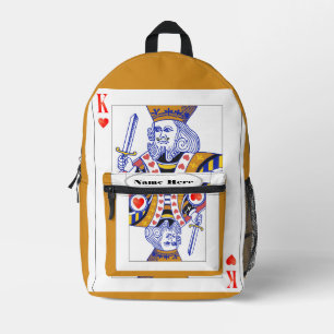 King Printed Backpack