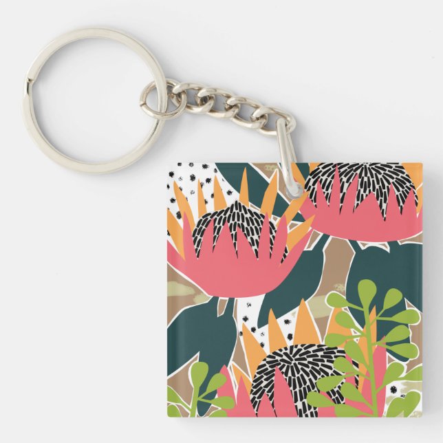 King Protea I Key Ring (Front)