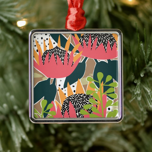 King Protea I Metal Ornament (Tree)