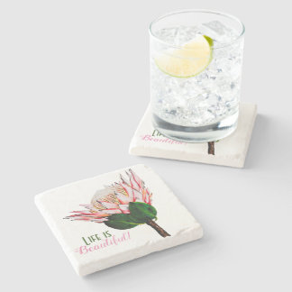 King Protea Stone Coaster