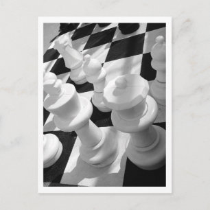 King & Queen, B&W Postcard