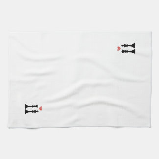 King & Queen Chess Love Tea Towel