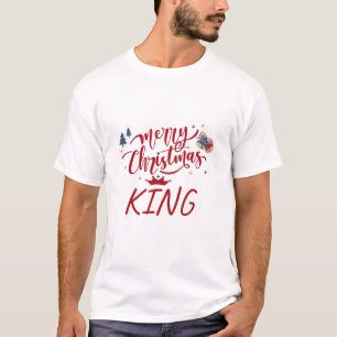King & Queen Couple Matching Christmas T-Shirt