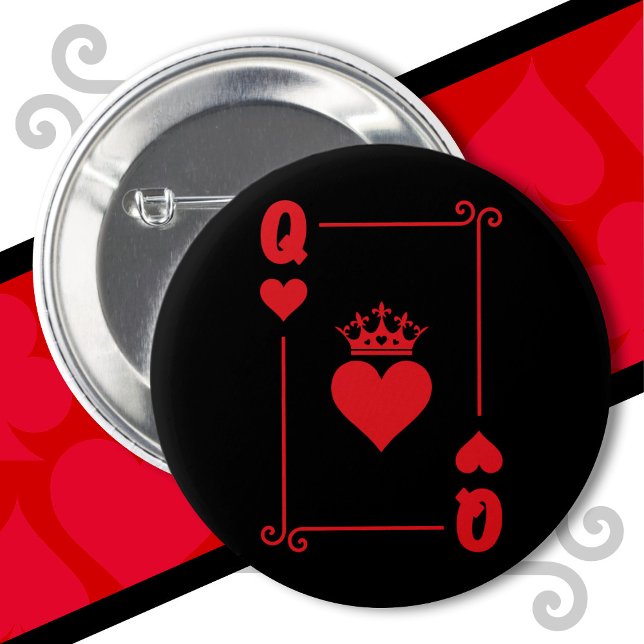 King Queen Matching Couple Costume Queen of Hearts 6 Cm Round Badge (Creator Uploaded)