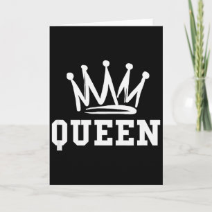 King Queen Matching Couple Wedding Saint Valentine Card