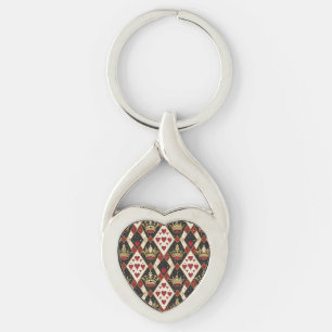 King & Queen of Hearts Key Ring