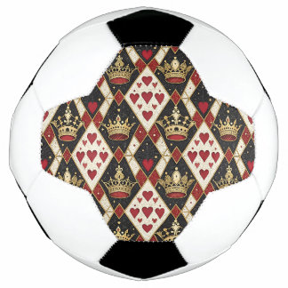 King & Queen of Hearts Soccer Ball