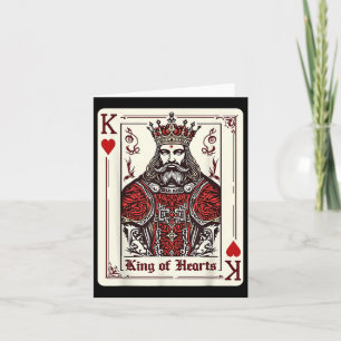 King Queen Of Hearts Valentines Day V-day Couple M Card